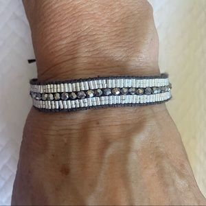 Crystal and Bead Bracelet